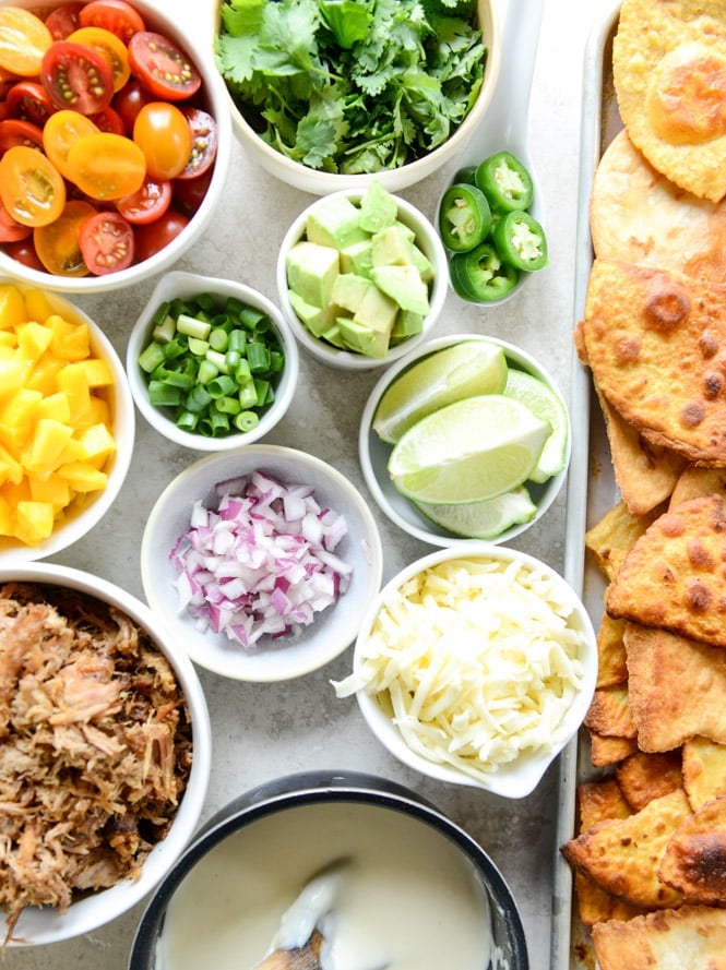 crispy carnitas oven nachos I howsweeteats.com