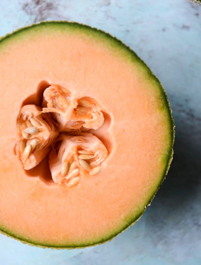 tropical banana rum and mango melon breakfast bowls I howsweeteats.com