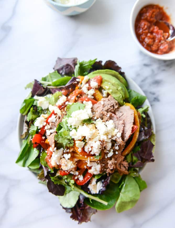 our favorite steak fajitas, three ways I howsweeteats.com