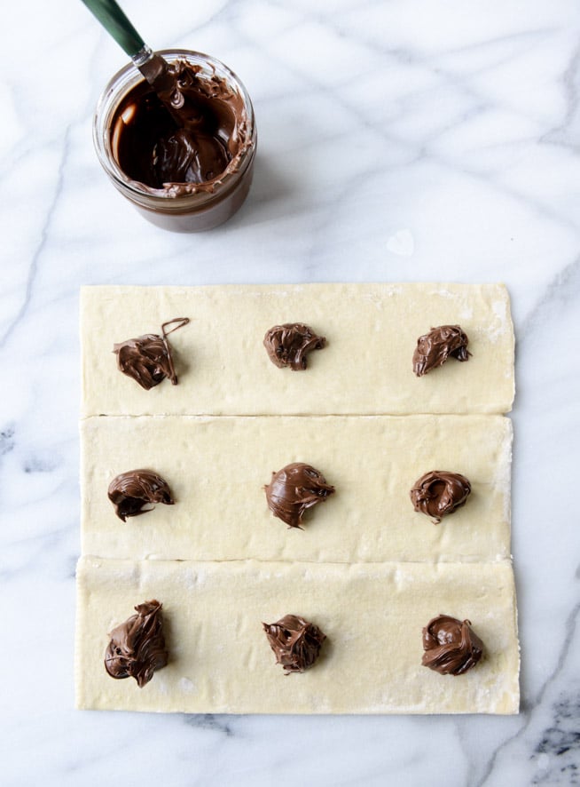 nutella s'mores puff pastry pop tarts I howsweeteats.com