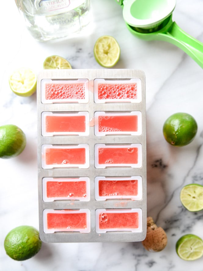 salted watermelon margarita popsicles I howsweeteats.com