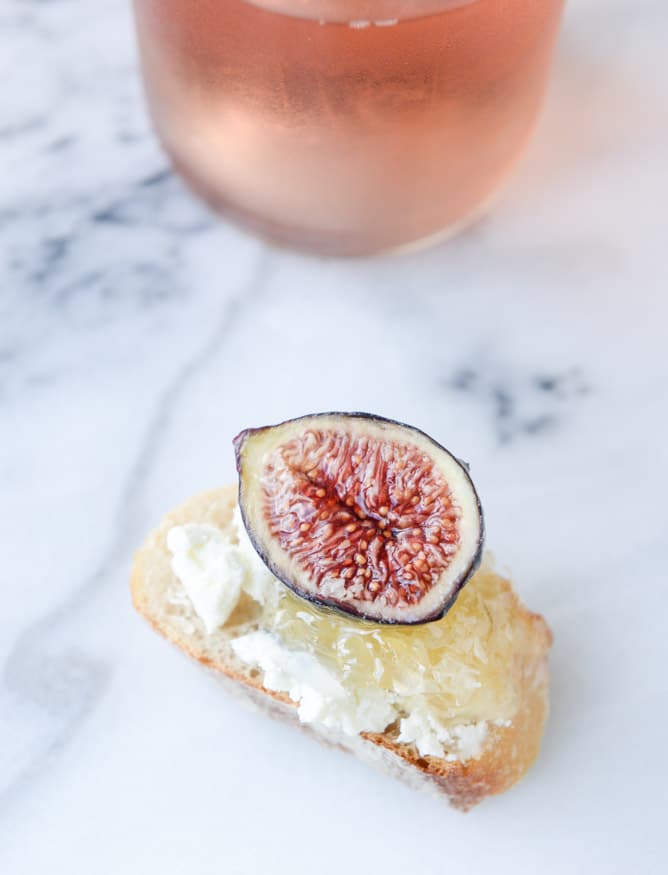roasted goat cheese stuffed figs + an easy summer cheese plate I howsweeteats.com