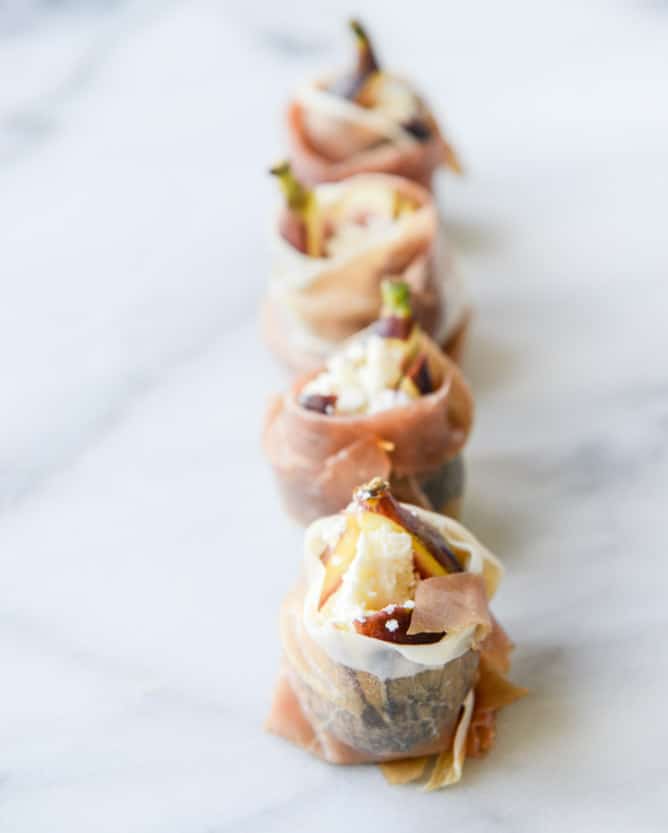 roasted goat cheese stuffed figs + an easy summer cheese plate I howsweeteats.com