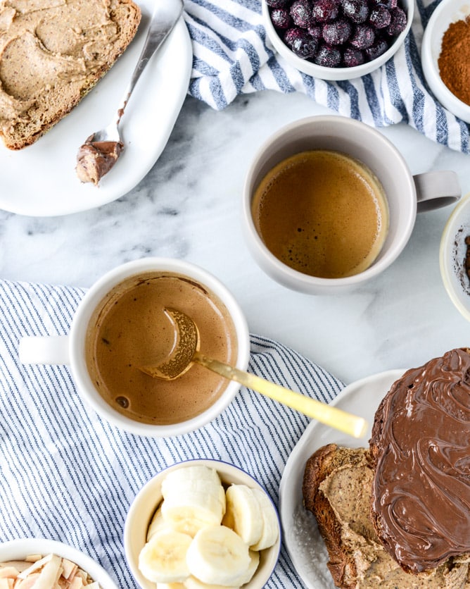 how to make a nutella latte I howsweeteats.com