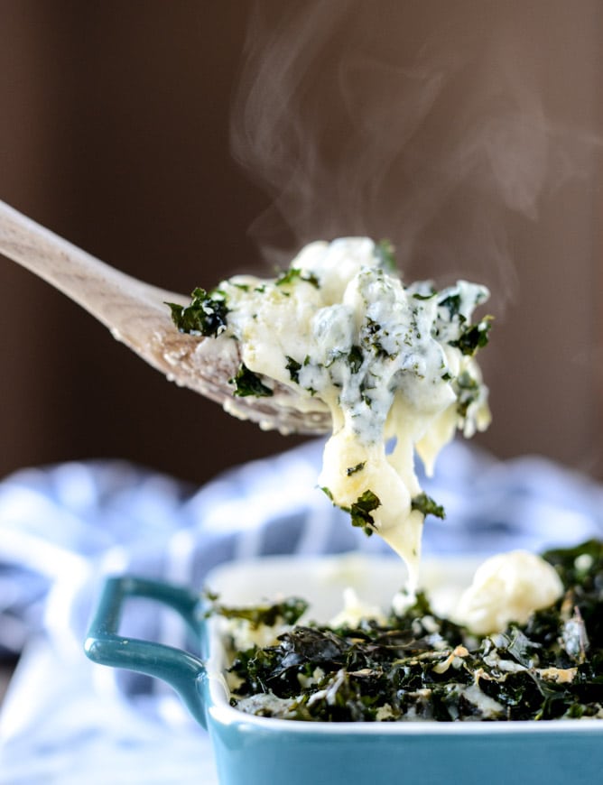 gnocchi mac and cheese with crispy kale I howsweeteats.com