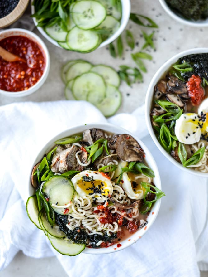 spicy homemade ramen I howsweeteats.com