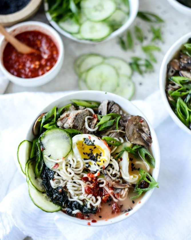 spicy homemade ramen I howsweeteats.com