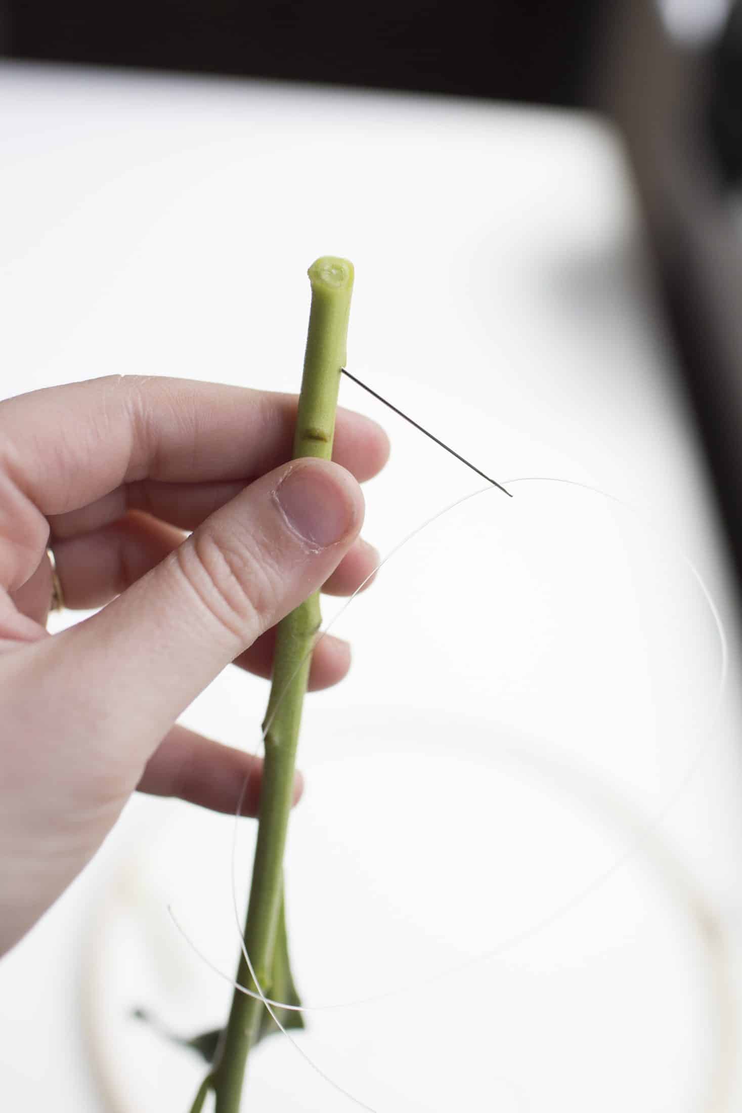 DIY floral chandelier I howsweeteats.com