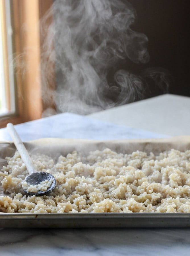 fontina, roasted garlic and goat cheese arancini I howsweeteats.com