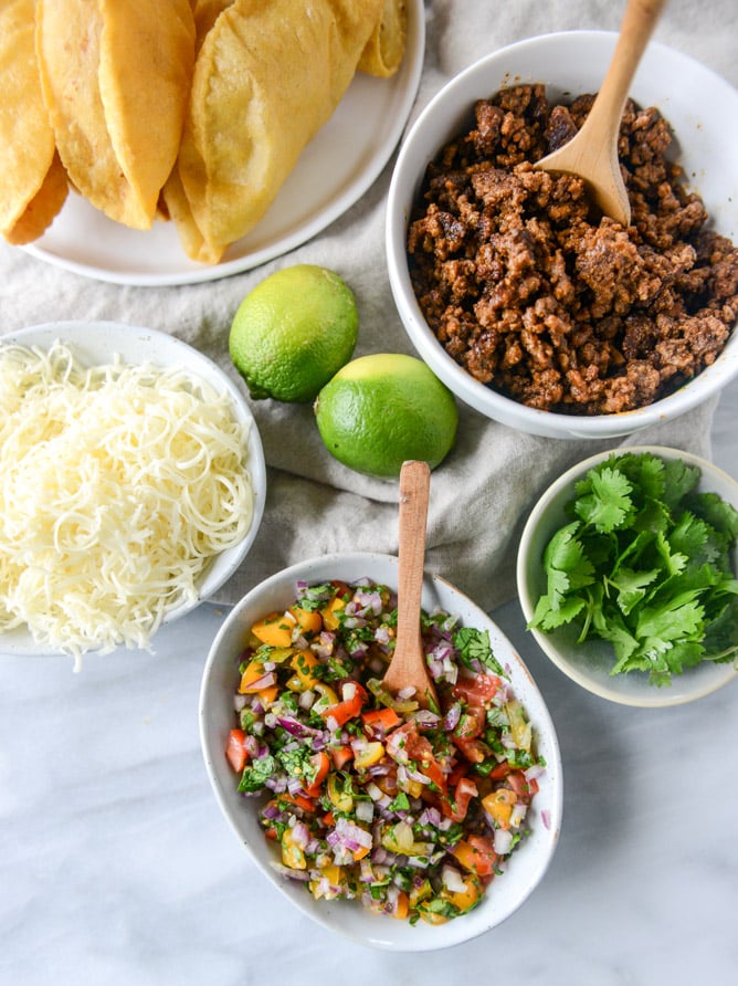 the best beef puffy tacos I howsweeteats.com