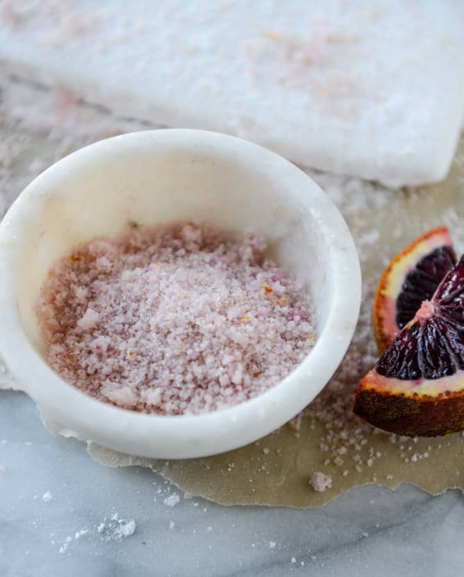 chocolate dipped champagne marshmallows with blood orange sugar I howsweeteats.com