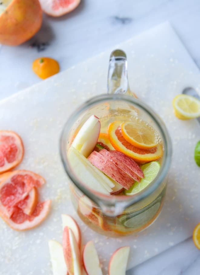 meyer lemon shandy sangria I howsweeteats.com