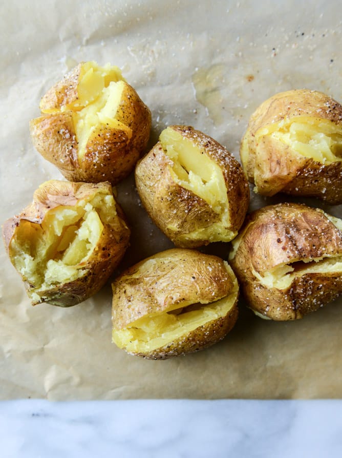 stuffed potatoes with butternut cheese sauce I howsweeteats.com