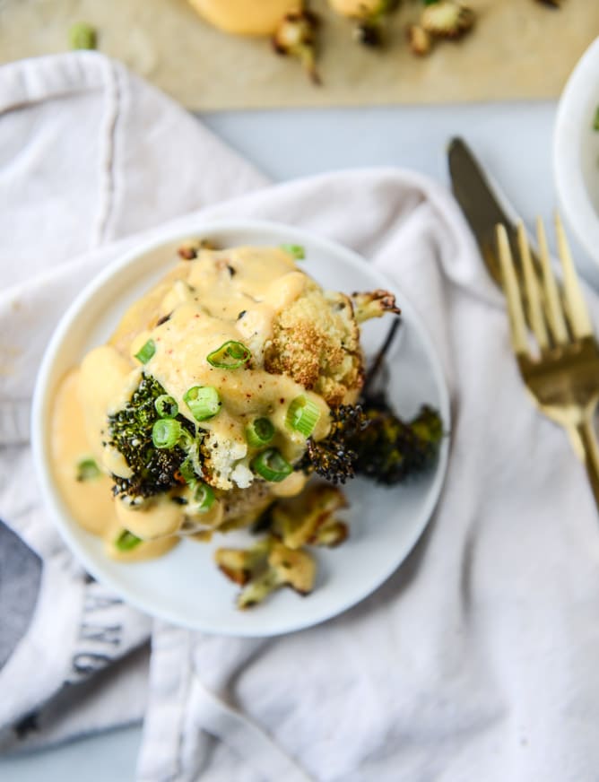 stuffed potatoes with butternut cheese sauce I howsweeteats.com