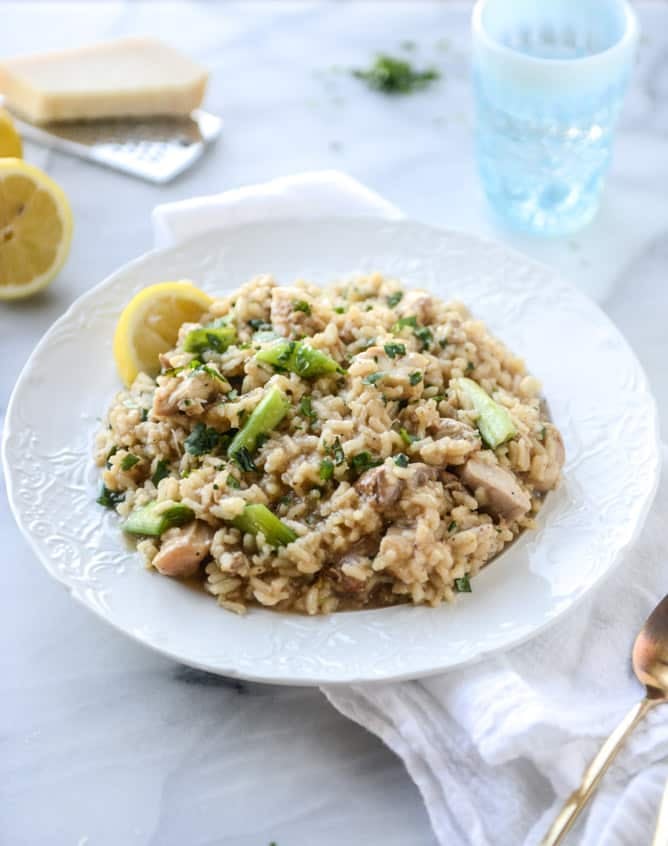 lemon chicken risotto I howsweeteats.com
