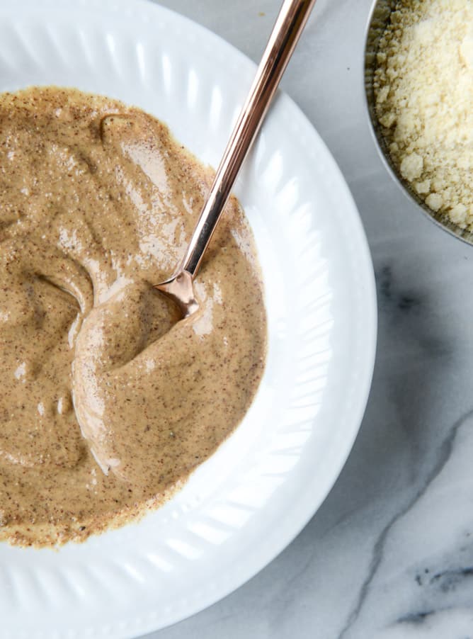 almond butter roasted banana bread I howsweeteats.com