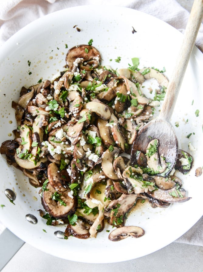 chipotle marinated kale and smoky mushroom tacos I howsweeteats.com