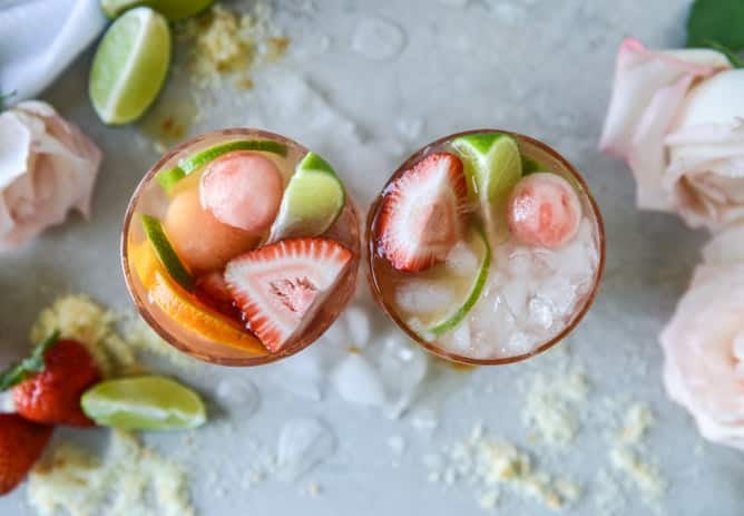 rosé sangria I howsweeteats.com