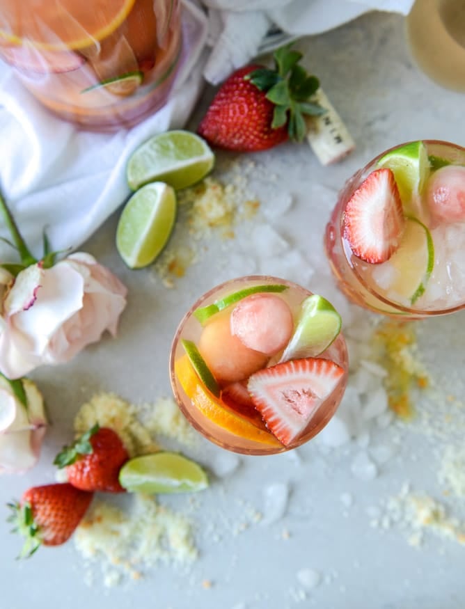 rosé sangria I howsweeteats.com