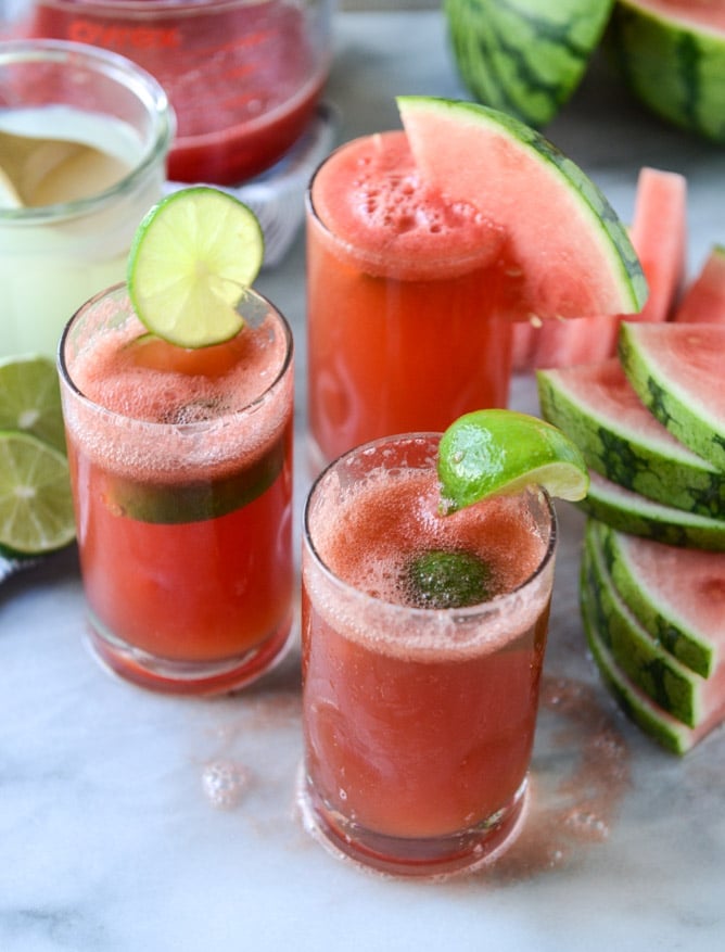 how to make a watermelon shandy I howsweeteats.com