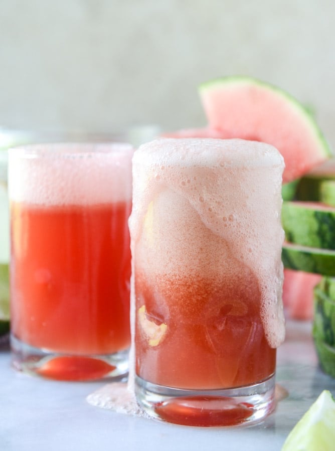 how to make a watermelon shandy I howsweeteats.com