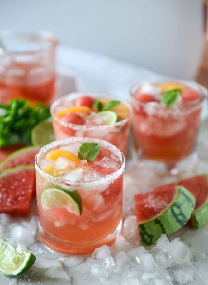 watermelon rosé margaritas by @howsweeteats I howsweeteats.com