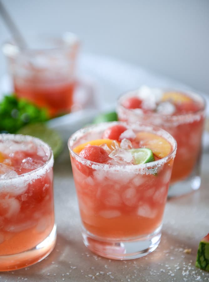 watermelon rosé margaritas by @howsweeteats I howsweeteats.com