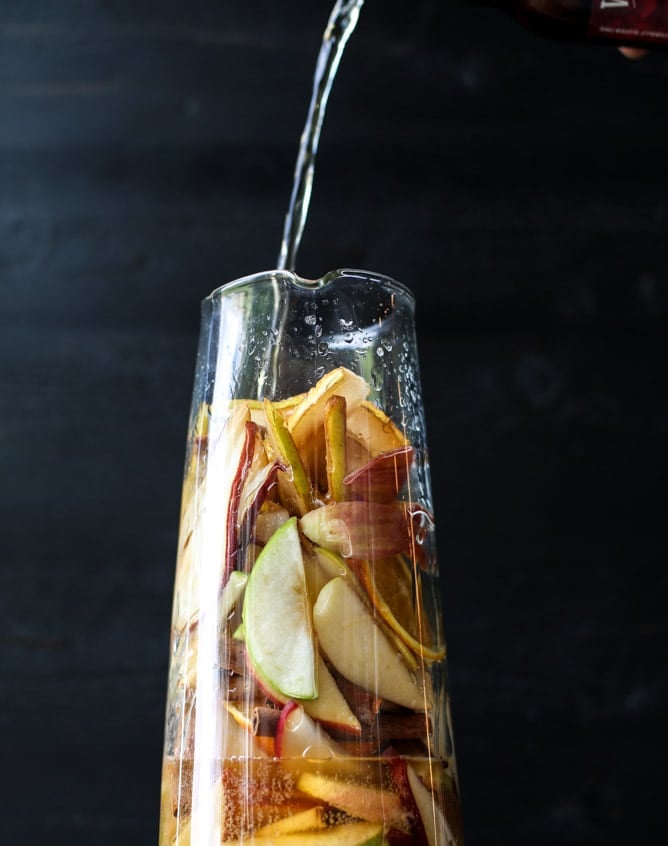 cider beer sangria I howsweeteats.com