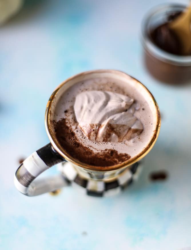 pumpkin nutella hot chocolate I howsweeteats.com