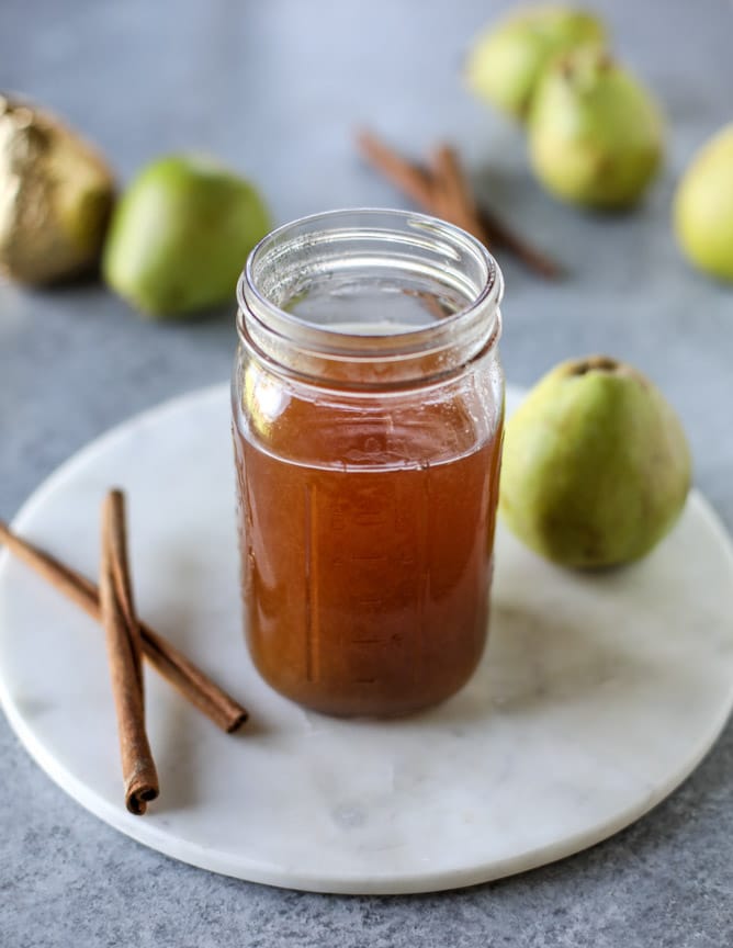 homemade pear cider I howsweeteats.com