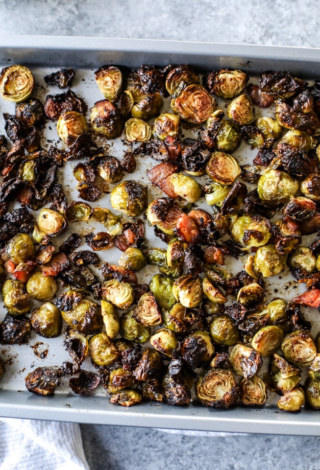 mustard roasted brussels sprouts I howsweeteats.com