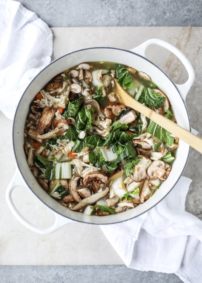 asian chicken soup I howsweeteats.com