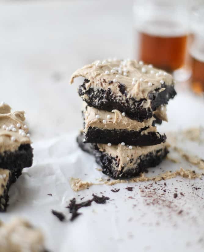 beer brownies I howsweeteats.com