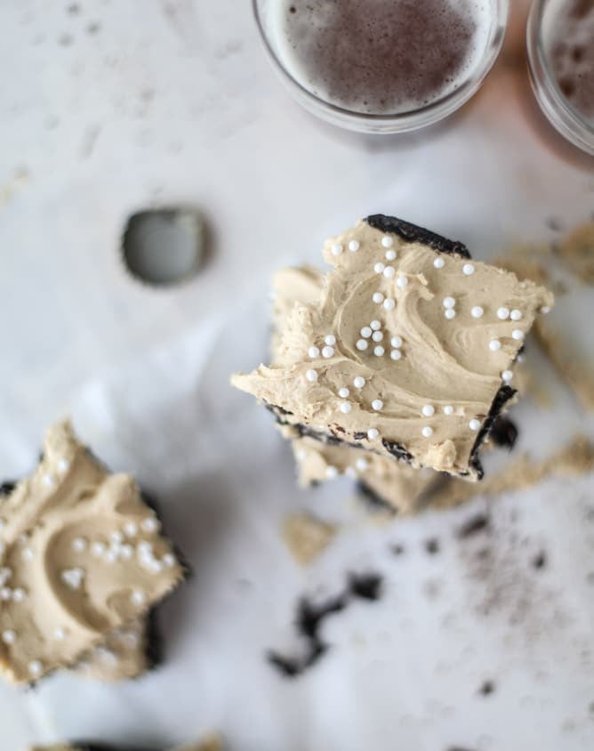 beer brownies I howsweeteats.com