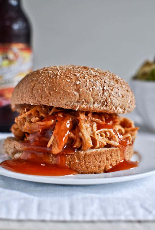 Slow Cooker BBQ Beer Chicken and 10 favorite recipes for Memorial Day Weekend I howsweeteats.com