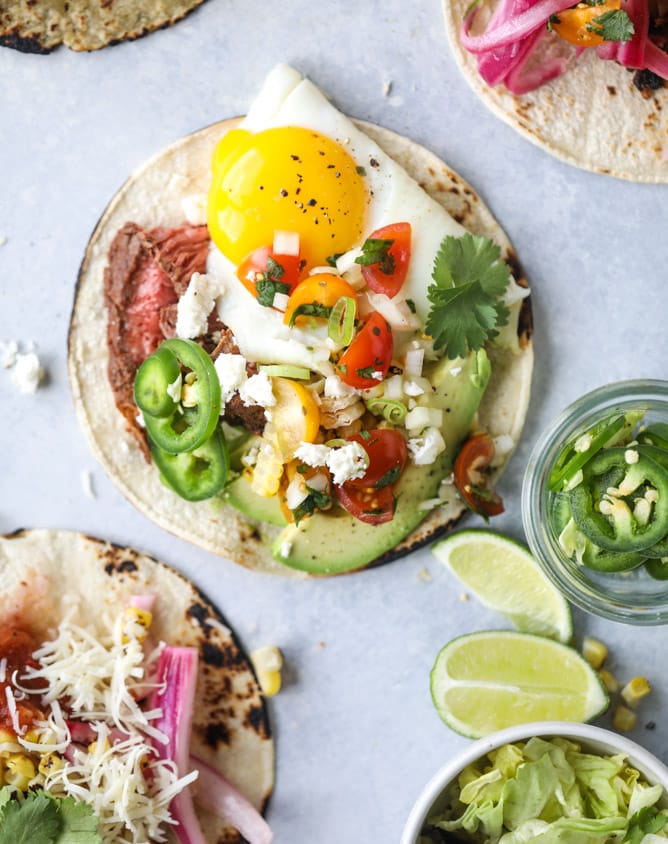 how to set up a taco bar for father's day I howsweeteats.com