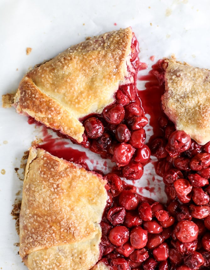 the best sour cherry galette I howsweeteats.com