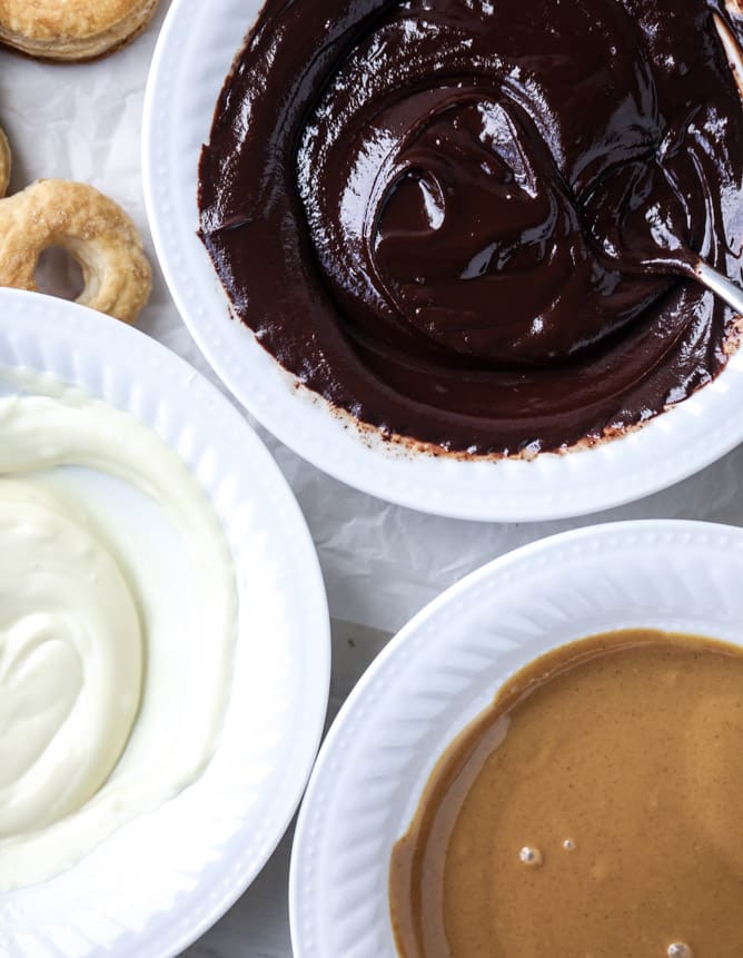 triple dipped chocolate peanut butter doughnuts I howsweeteats.com