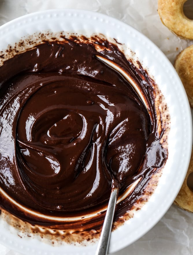 triple dipped chocolate peanut butter doughnuts I howsweeteats.com