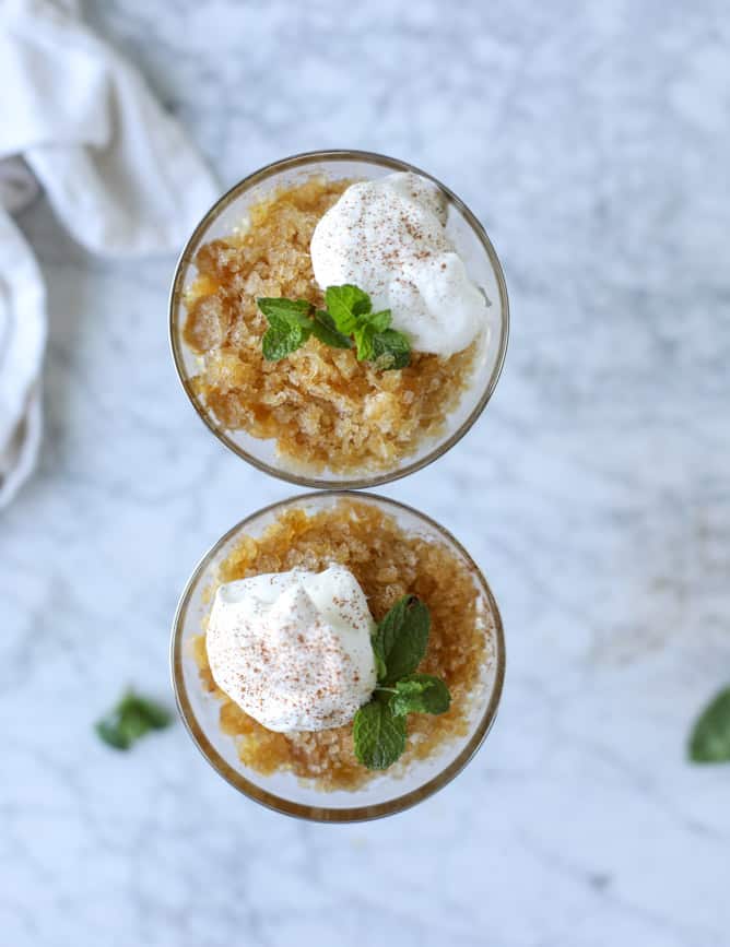 mojito coffee granita I howsweeteats.com