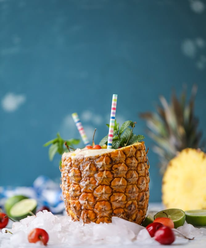 piña colada mocktails I howsweeteats.com