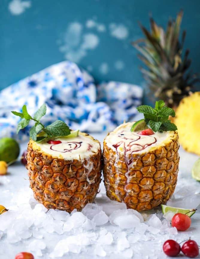 piña colada mocktails I howsweeteats.com