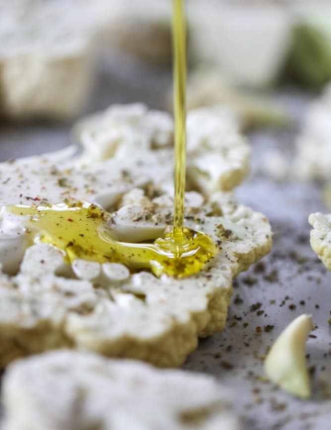 roasted sicilian cauliflower with quick tomato jam I howsweeteats.com