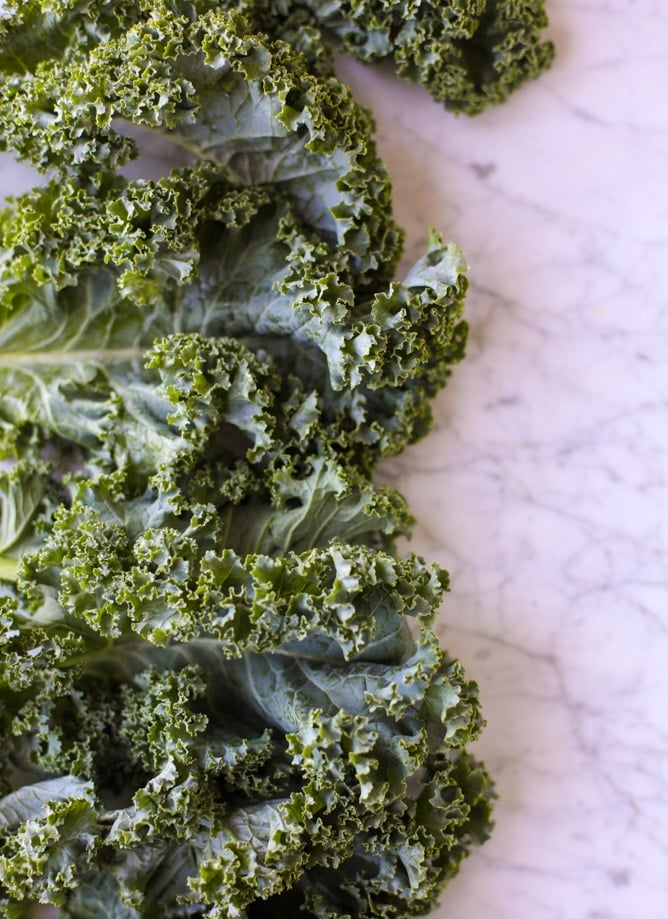 grilled kale avocado salad I howsweeteats.com