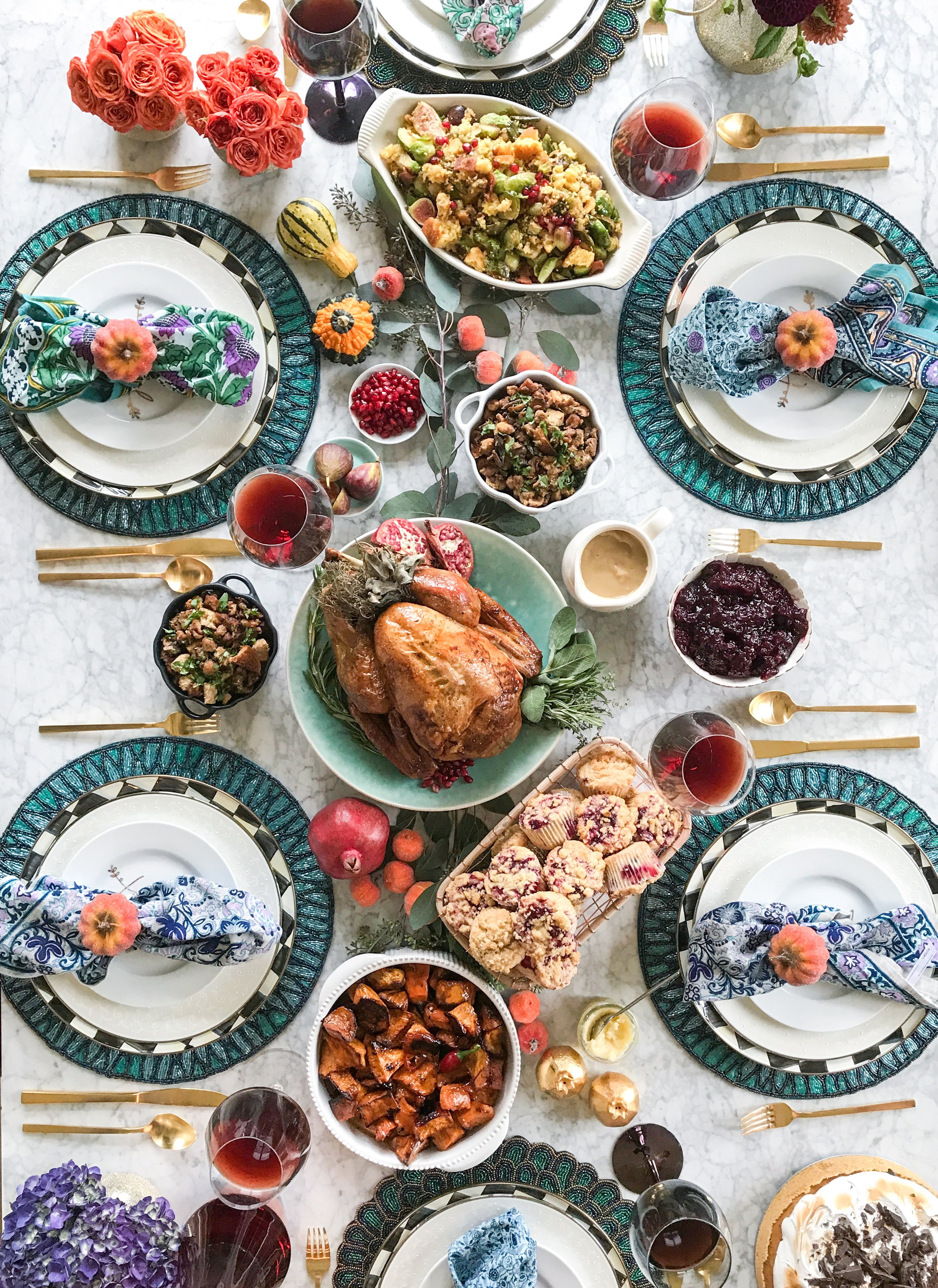 butter and wine roasted turkey with gravy I howsweeteats.com