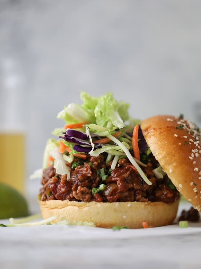 asian style sloppy joes I howsweeteats.com #sloppyjoes #recipes