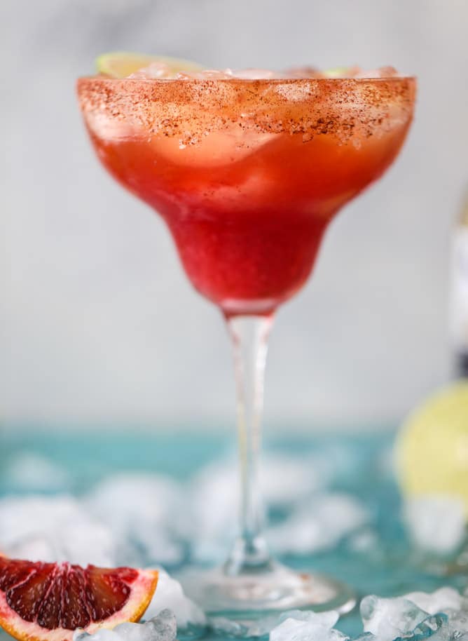 spicy blood orange beergaritas I howsweeteats.com #beer #margaritas #beergaritas #cocktails #bloodorange