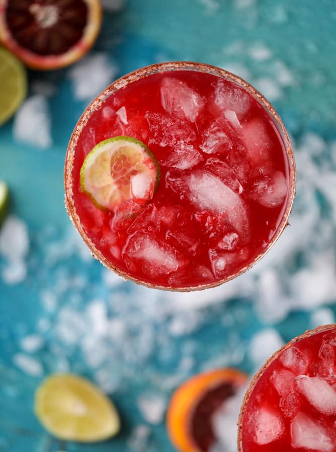spicy blood orange beergaritas I howsweeteats.com #beer #margaritas #beergaritas #cocktails #bloodorange