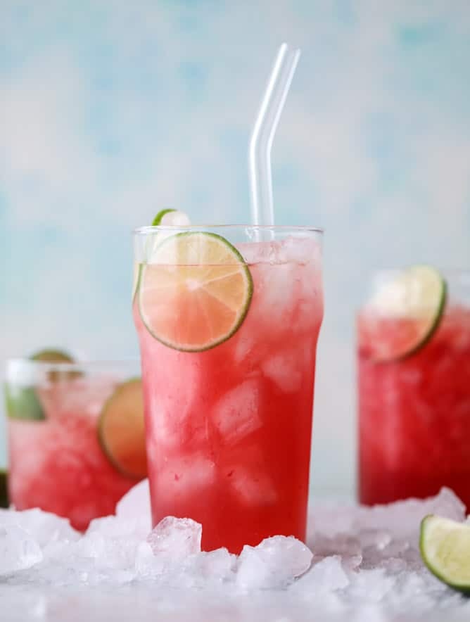 blood orange coolers I howsweeteats.com #bloodorange #mocktails #coconutwater #drinks