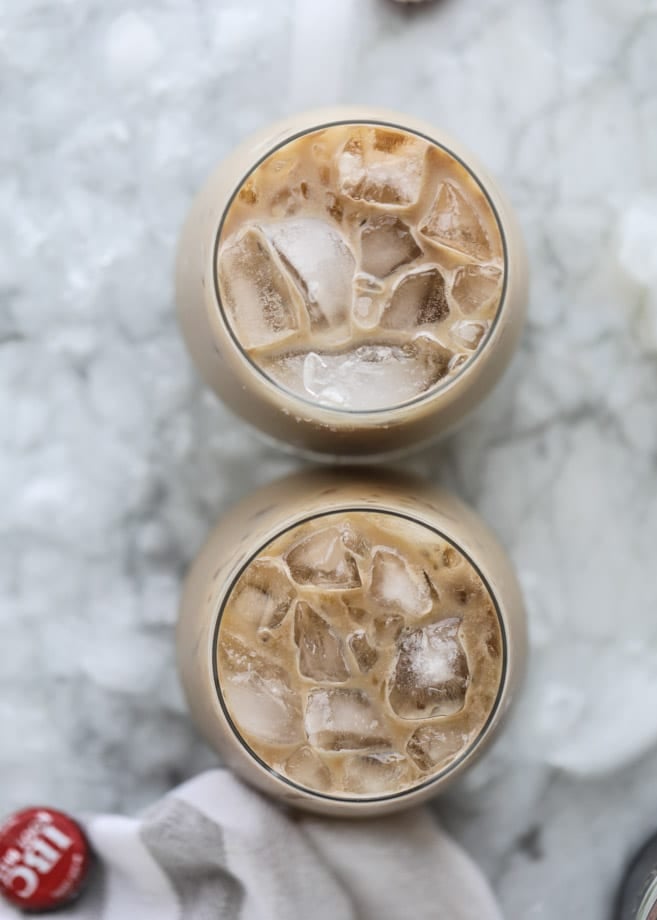 root beer rum creams I howsweeteats.com #rootbeer #cocktails #baileys #irishcream #rum